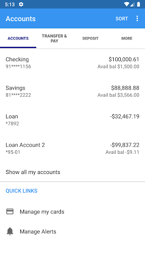Jersey State Bank Mobile Screen 3