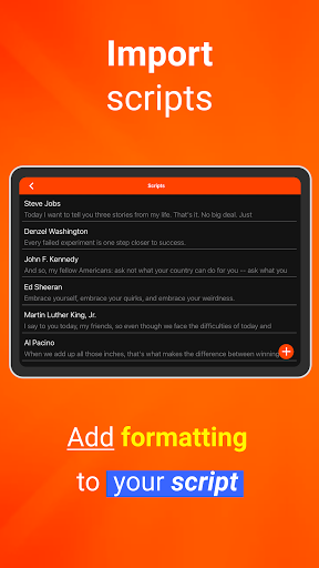 Screenshot of Teleprompter for Video