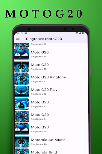 Android application Ringtones Moto G20 screenshort