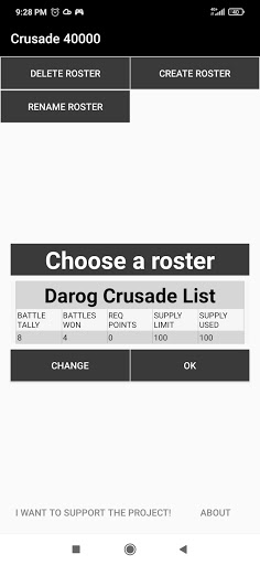 Android application Crusade 40000 screenshort