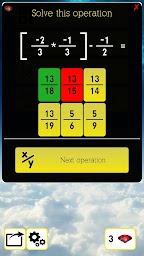 Math Operations - Equations - Fractions