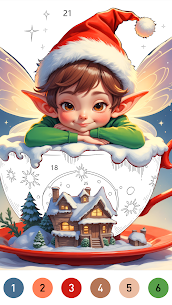 Fairytale Color by number game 2