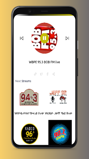 Radio Indiana: Radio Stations Screen 2