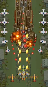 Jogo de tiro arcade com aviões de guerra, Red Wings: American Aces