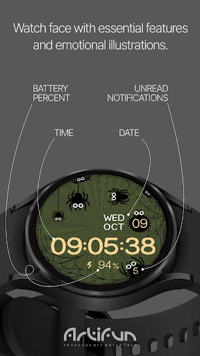 artifun.halloween1.watchface screenshot 7