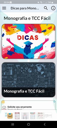 Android application Monografia e TCC Fácil screenshort