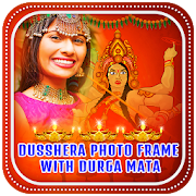 Dussehra Photo Frame With Durga Mata