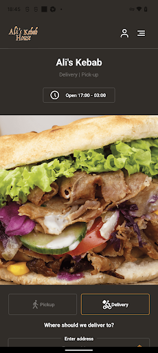 Android application Ali's Kebab Cork screenshort