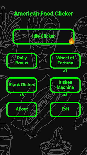 Android application American Food Idle Clicker screenshort