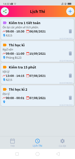 School Timetable Plus : Thời K Screen 3