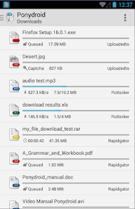 Ponydroid Download Manager v1.8.1 [Patched]