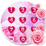 Pink Love Rose Locker Theme icon