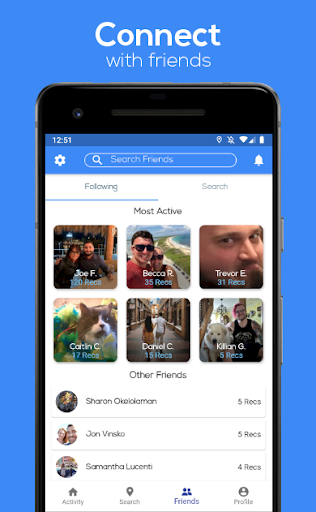 Android application Wandri screenshort