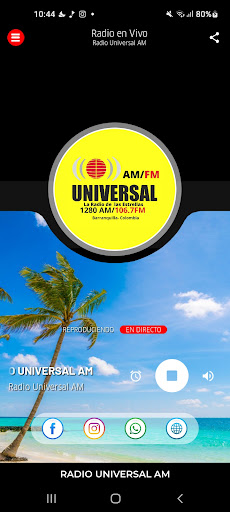 Android application Radio Universal AM screenshort