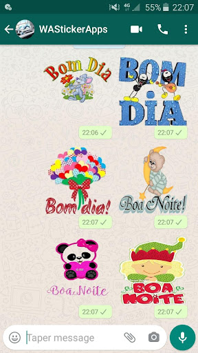 Bom Dia e Boa Noite Stickers 2 Screen 2