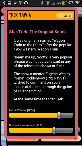 Trek Notifications LITE Screen 2