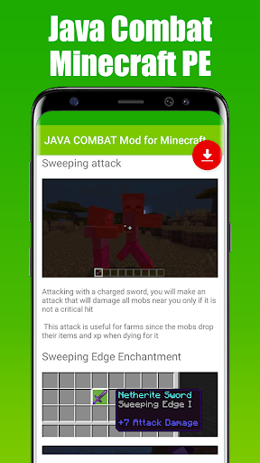 JAVA COMBAT Mod for Minecraft Screen 2