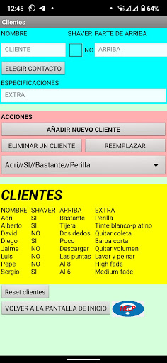 Agenda barber Screen 3