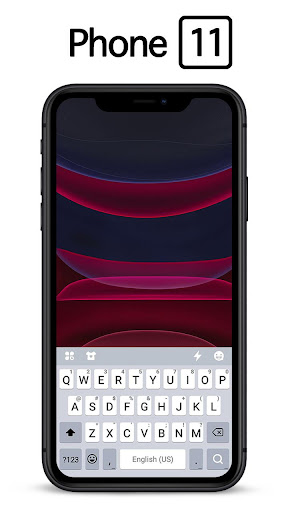 Black Phone 11 Keyboard Theme  screenshots 1