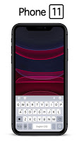 screenshot of Black Phone 11 Keyboard Theme