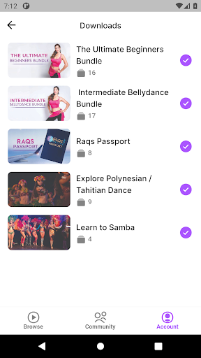 Raqs Online Dance & Fitness Screen 2