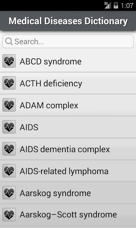 Medical Dictionary : Diseases - 1.6 - (Android)