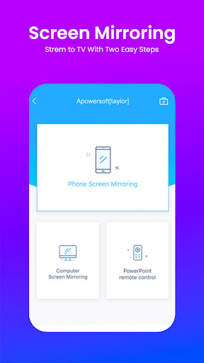 Android application Screen Mirroring for All TV screenshort