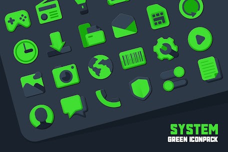 Atom Green IconPack (MOD APK, Paid/Patched) v1.0 1