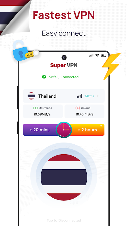 Thailand VPN: Get Thailand IP - New - (Android)