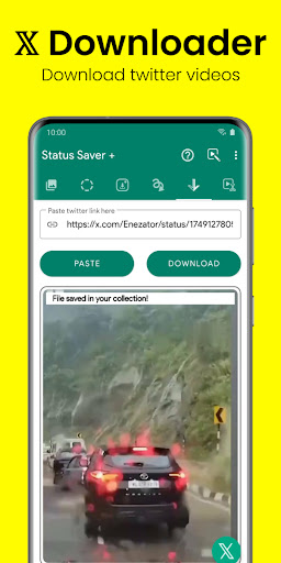 Status Saver + Video Download Screen 3