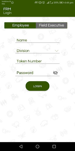 Android application Farmer Relationship Management screenshort
