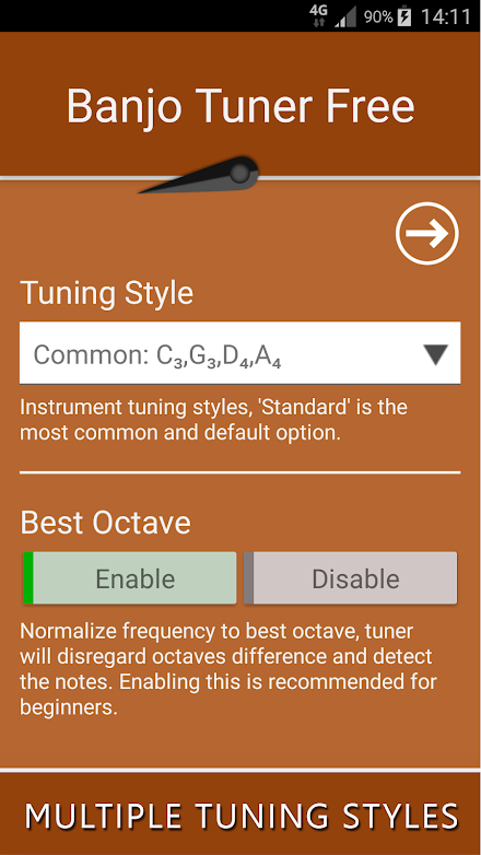 Banjo Tuner: Simple & Accurate Screen 3