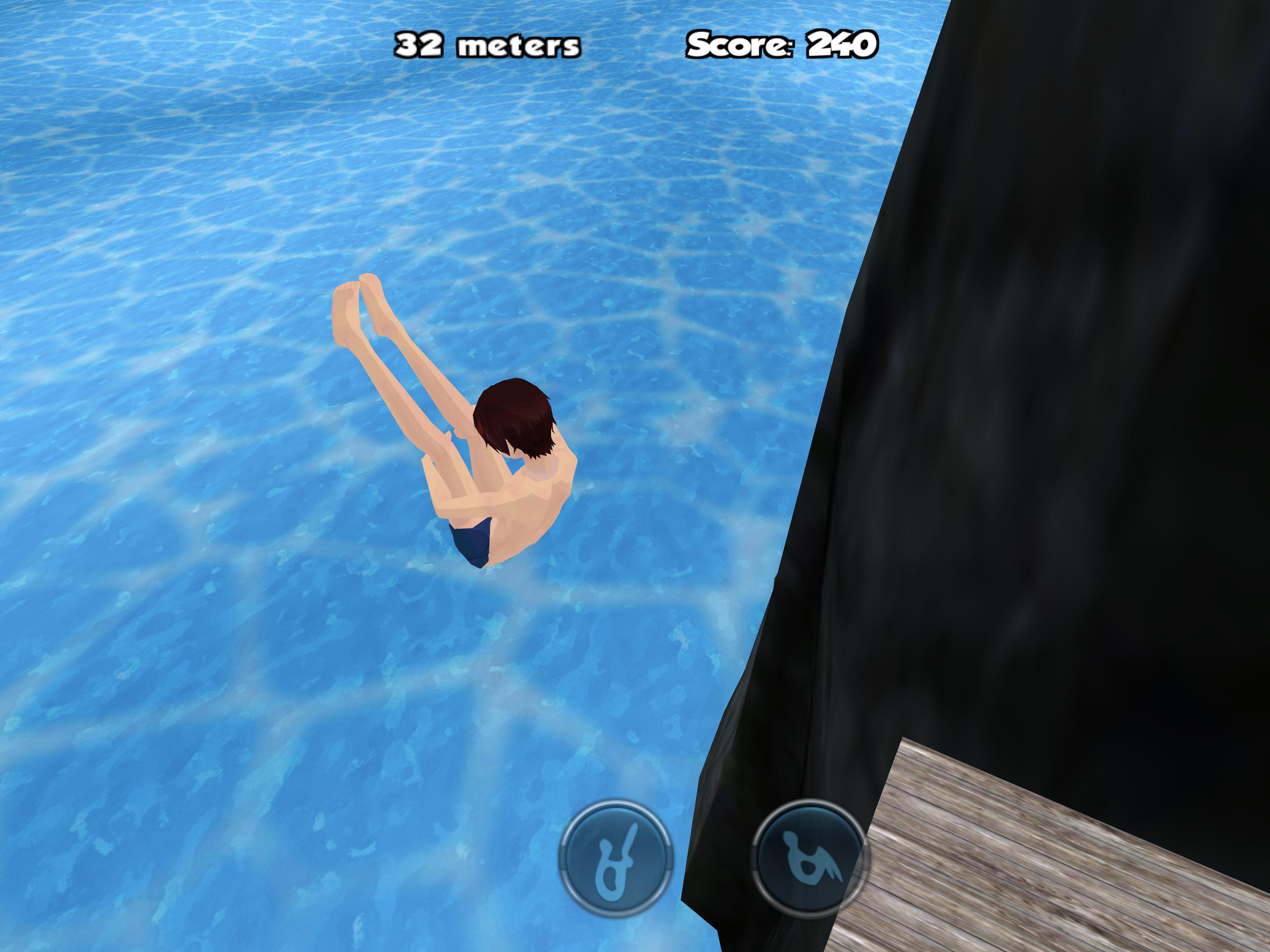 Android application Cliff Diving 3D Free screenshort