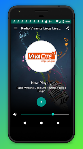 Android application Vivacité Radio Liege FM België screenshort