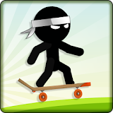 Stickman Skateboard icon