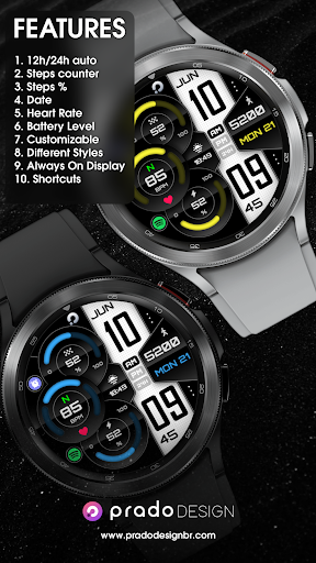 PRADO X75 Digital Watch Face Screen 3
