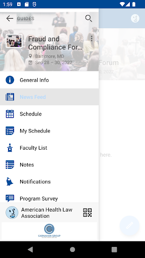 Android application American Health Law Assoc. screenshort