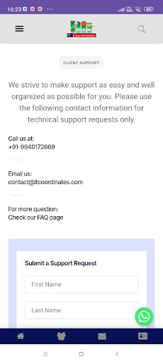Android application ITCoordinates screenshort