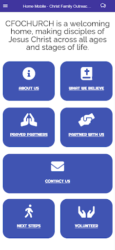 Android application Christ Family Outreach Church screenshort