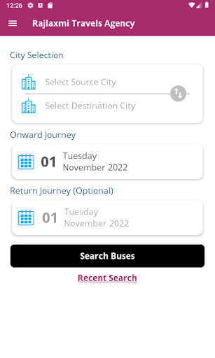 Rajlaxmi Travels Agency Screen 2