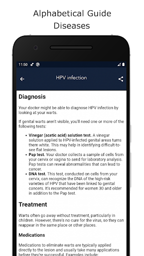 Diseases Treatment: Drugs Info Screen 3