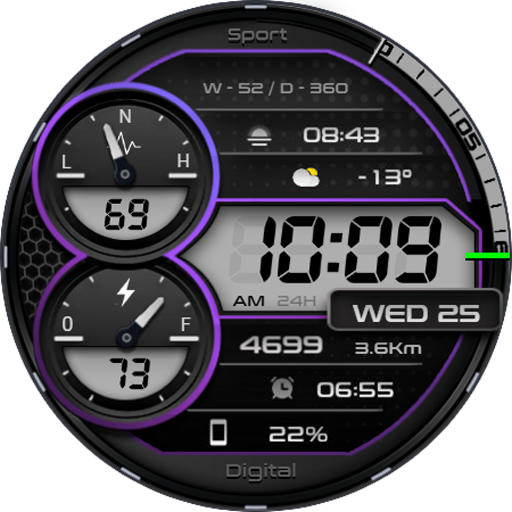 TIC08 Digital Watch face Download on Windows