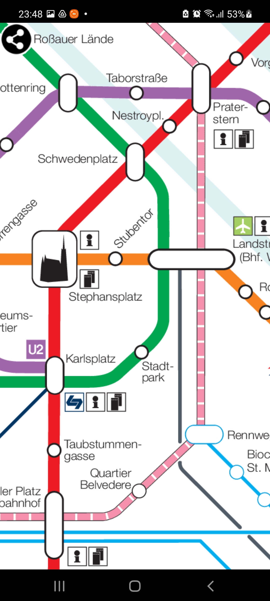 Android application Vienna Metro Map screenshort
