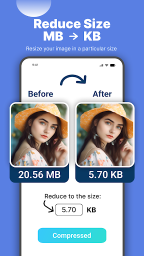 Android application Reduce Photo Size - HD Editor screenshort