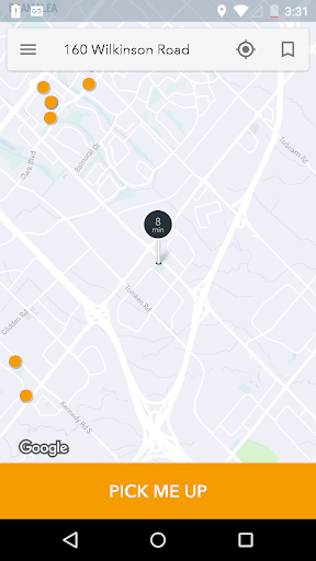 Android application BBKK Taxi screenshort