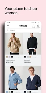 Sinsay's shopping app