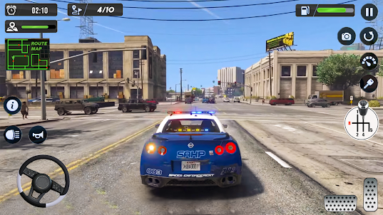 تقدم ألعاب سيارات شرطة المدينة