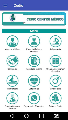 Android application Cedic Centro Medico screenshort