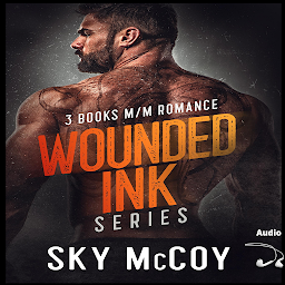 Obraz ikony: Audio Gay M/M Love Romance Bundle, M/M Erotica, LGBT Erotic Romance Bundle, "Wounded Inked" Series Bundle" Straight to Gay, Gay for You, Fake Boyfriend, Hurt/Comfort, LGBT Top to Bottom, Fake Boyfriend, Hurt/Comfort: audio, gay fore the werewolf teacher,( gay mm love) romance, M/M erotic romance, hurt/comfort, gay romance, straight to gay