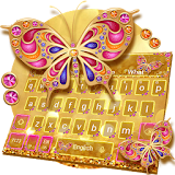 Golden Butterfly Keyboard Theme icon